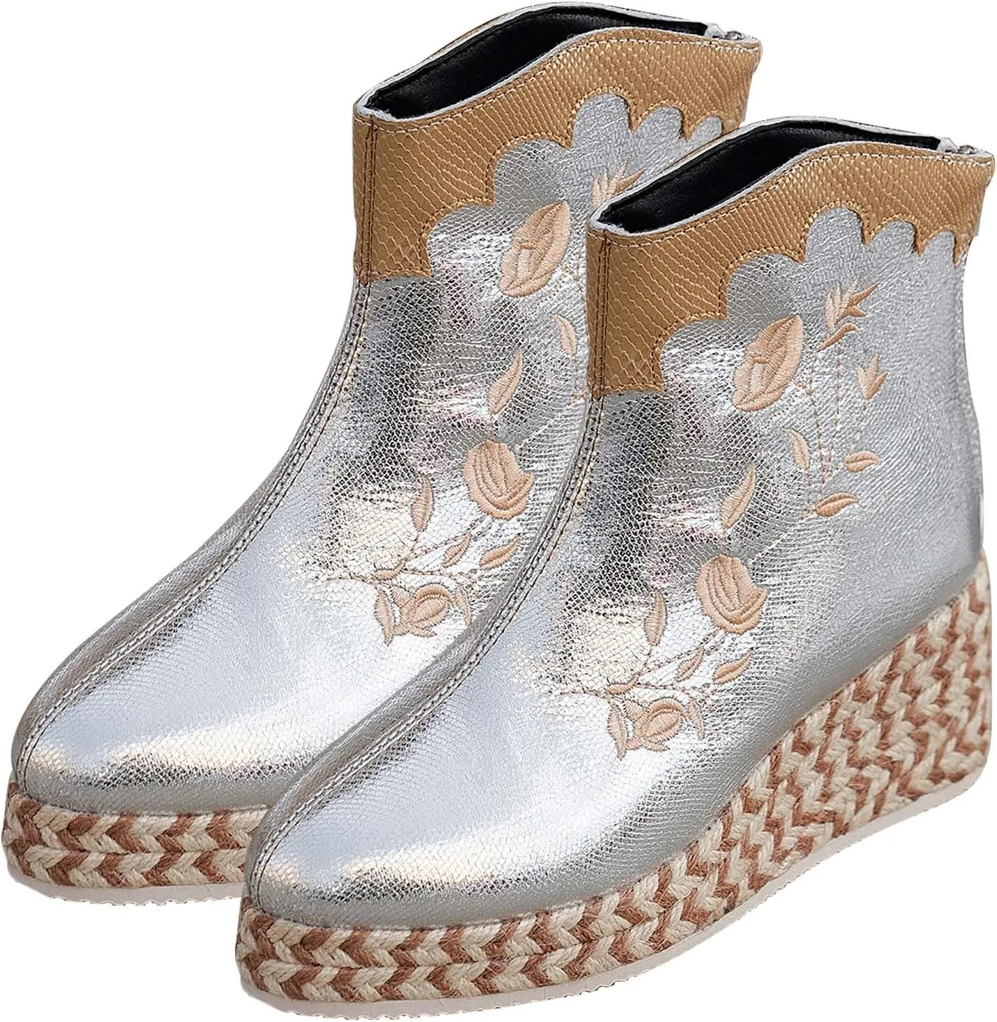High Heel Ankle Boots for Women Black Boots Women Womens Lace Up Boots Women's Winter Boot Womens Leather Ankle Boots Low Heel Ankle Booties Wedge Heel