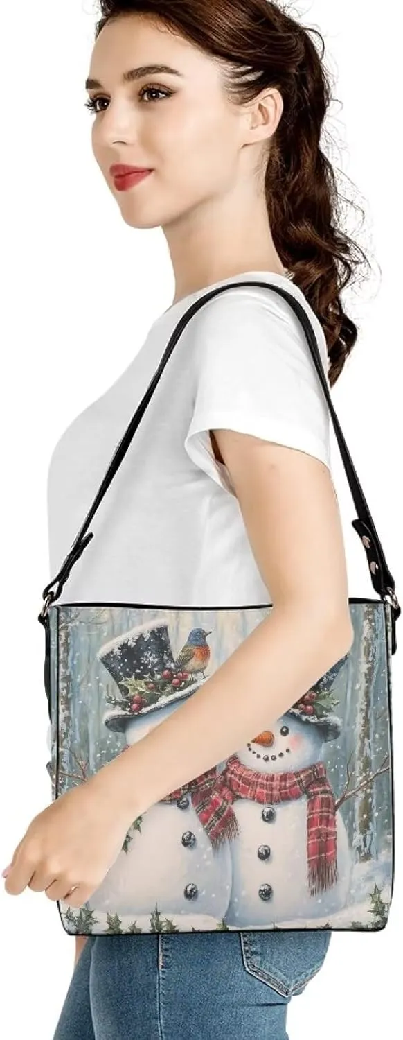 HUGS IDEA Cute Hobo Bags for Womens Leather Handbags Tote Shoulder Bucket Crossbody Purse