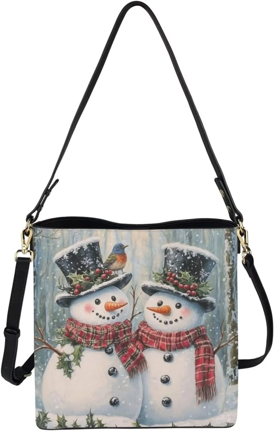 HUGS IDEA Cute Hobo Bags for Womens Leather Handbags Tote Shoulder Bucket Crossbody Purse