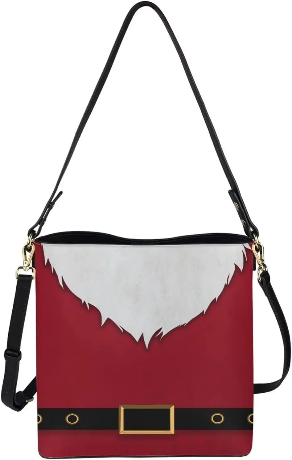 HUGS IDEA Handbags for Women Large Capacity Hobo Bags Leather Bucket Top-handle Purse