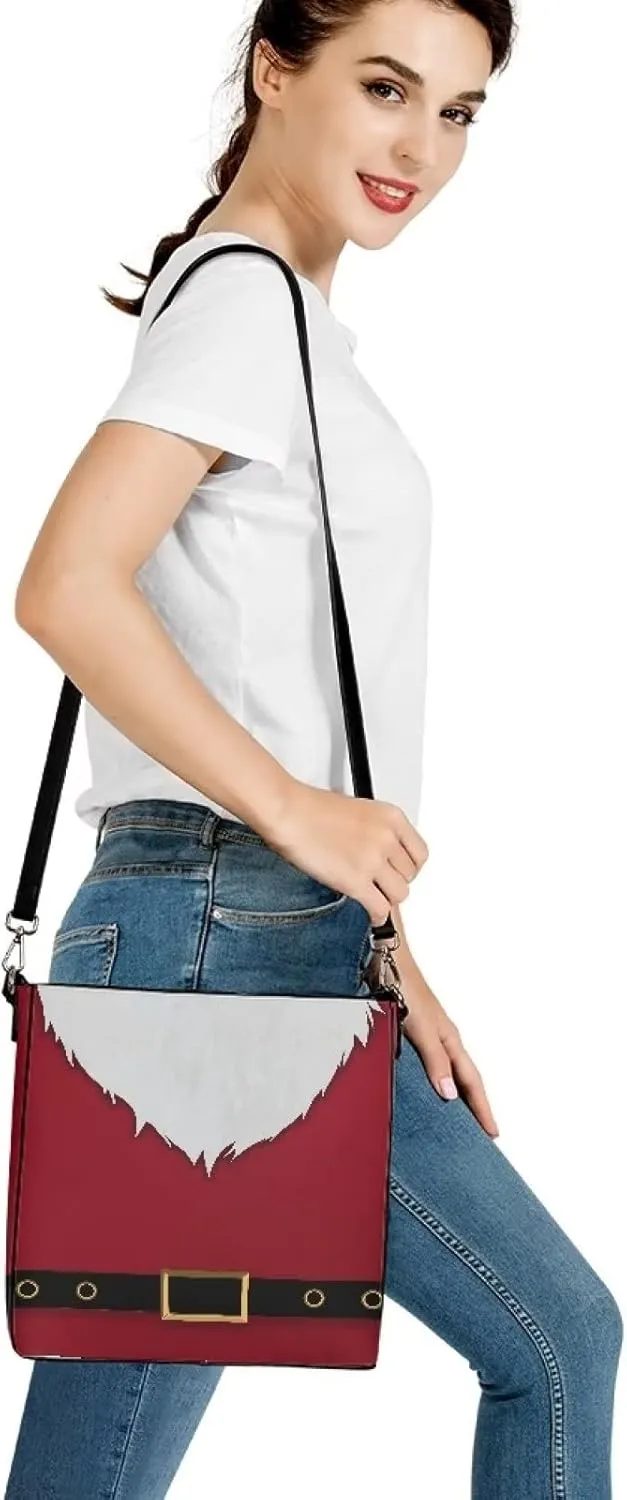 HUGS IDEA Handbags for Women Large Capacity Hobo Bags Leather Bucket Top-handle Purse
