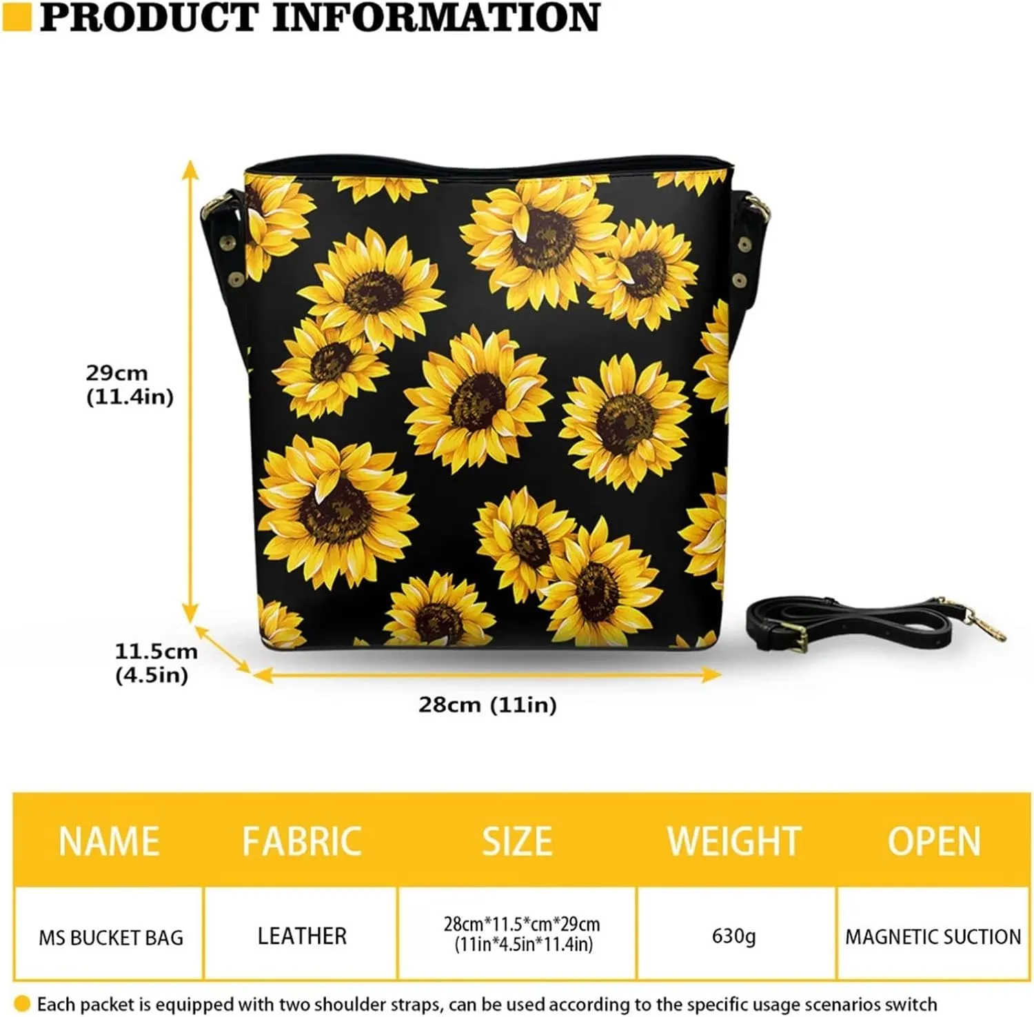 HUGS IDEA Handbags for Women Large Capacity Hobo Bags Leather Bucket Top-handle Purse