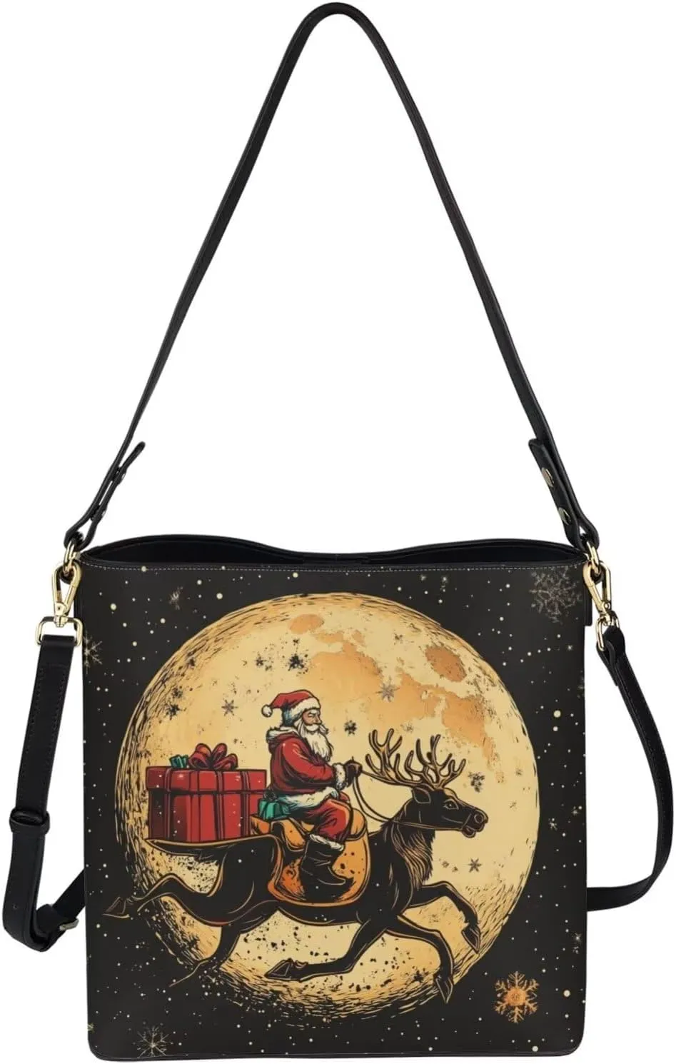 HUGS IDEA Hobo Bags for Women Leather Purses Shoulder Bag Crossbody Bucket Tote Handbags