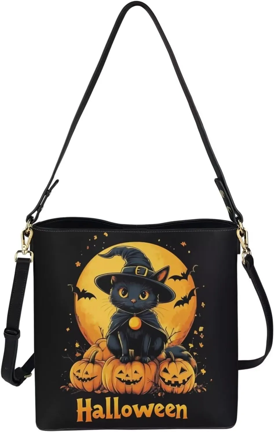 HUGS IDEA Women Bucket Bags Leather Purse Handbag Shoulder Bag for Ladies Purse Crossbody Wallet Bag