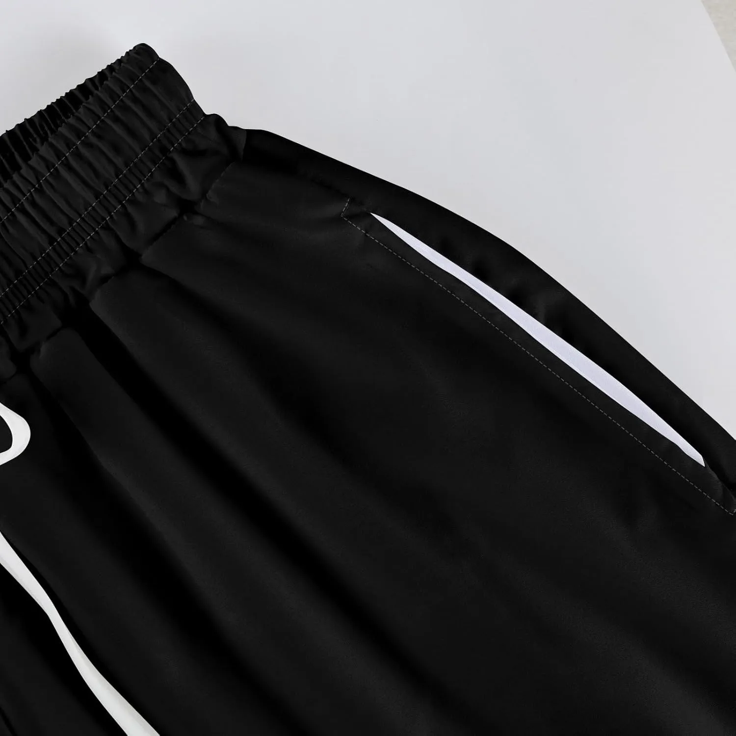 HXHYQKP Wide Leg Pants for Women Summer Beach Palazzo Pants High Elastic Waist Drawstring Trouser with Pockets