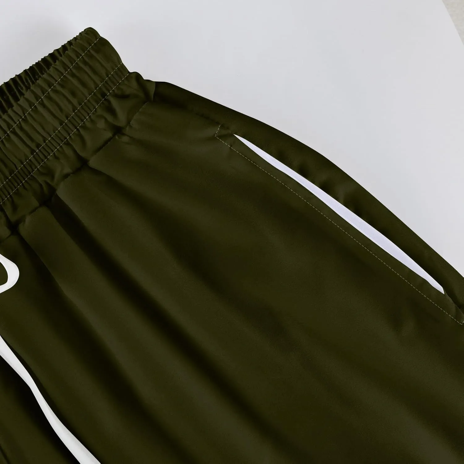 HXHYQKP Wide Leg Pants for Women Summer Beach Palazzo Pants High Elastic Waist Drawstring Trouser with Pockets