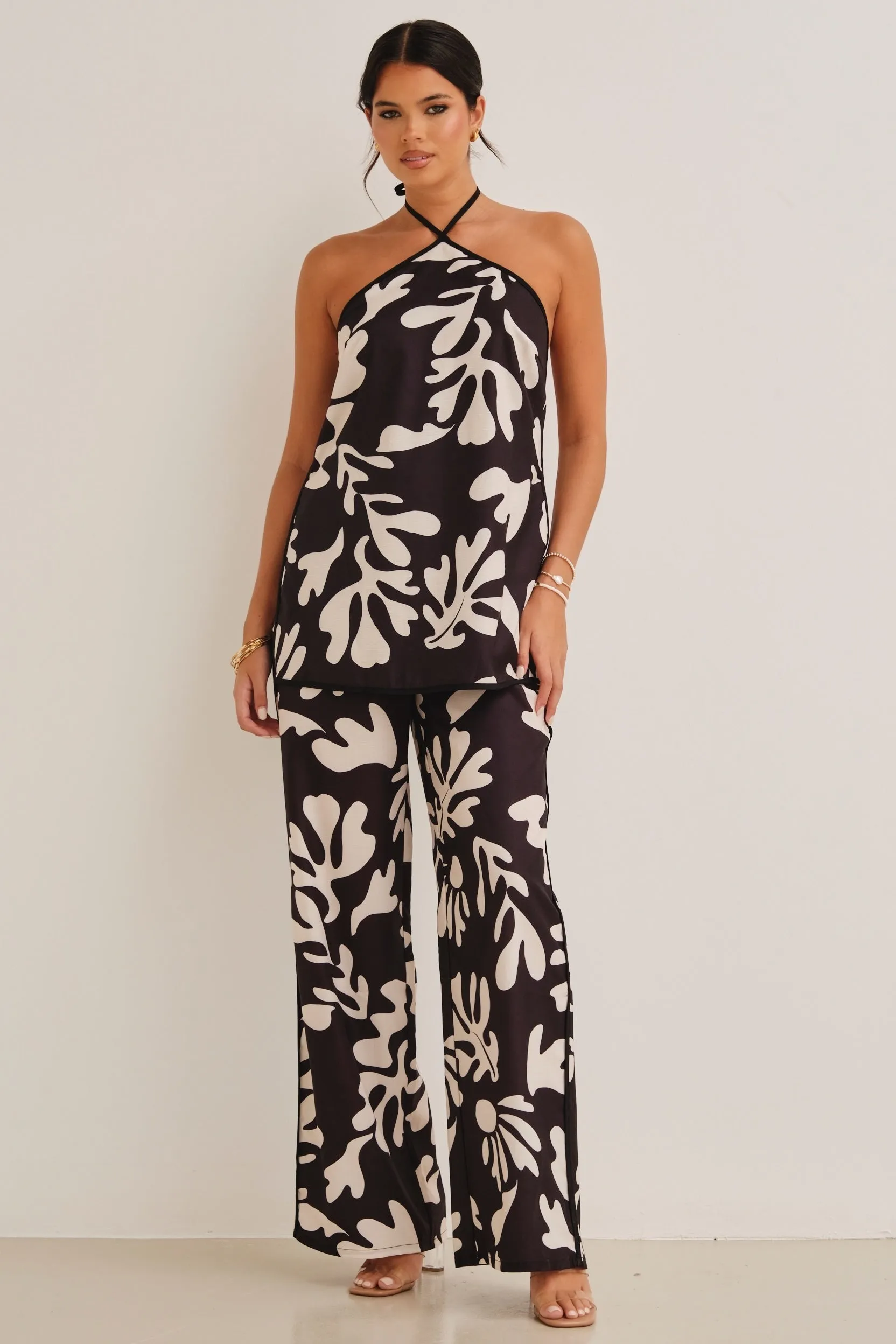 ILAH Pants Black Botanica