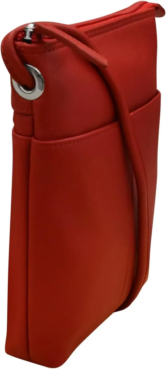 ili New York Leather Mini Sac Crossbody - Genuine Leather Crossbody Bags for Women with RFID Blocking, Adjustable Strap
