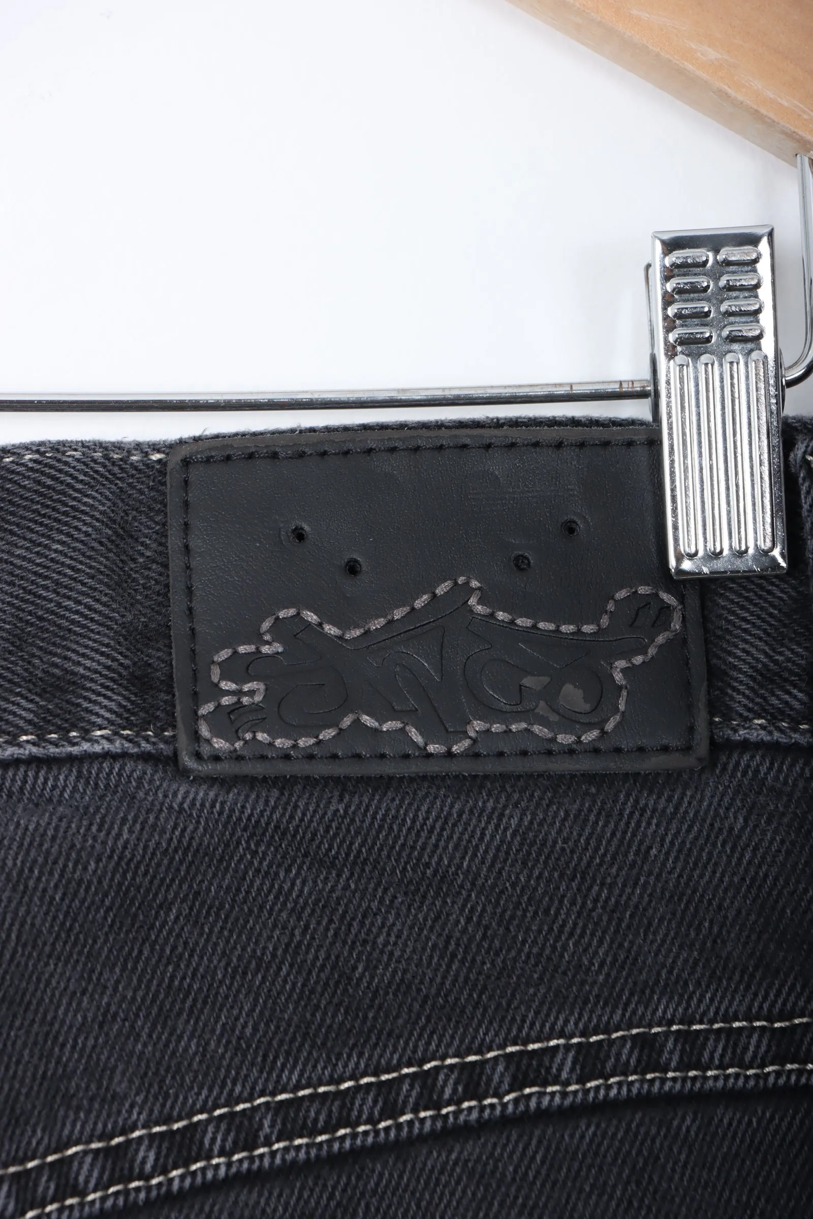 JNCO Embroidered Skunk Striped Y2K Jeans (38)