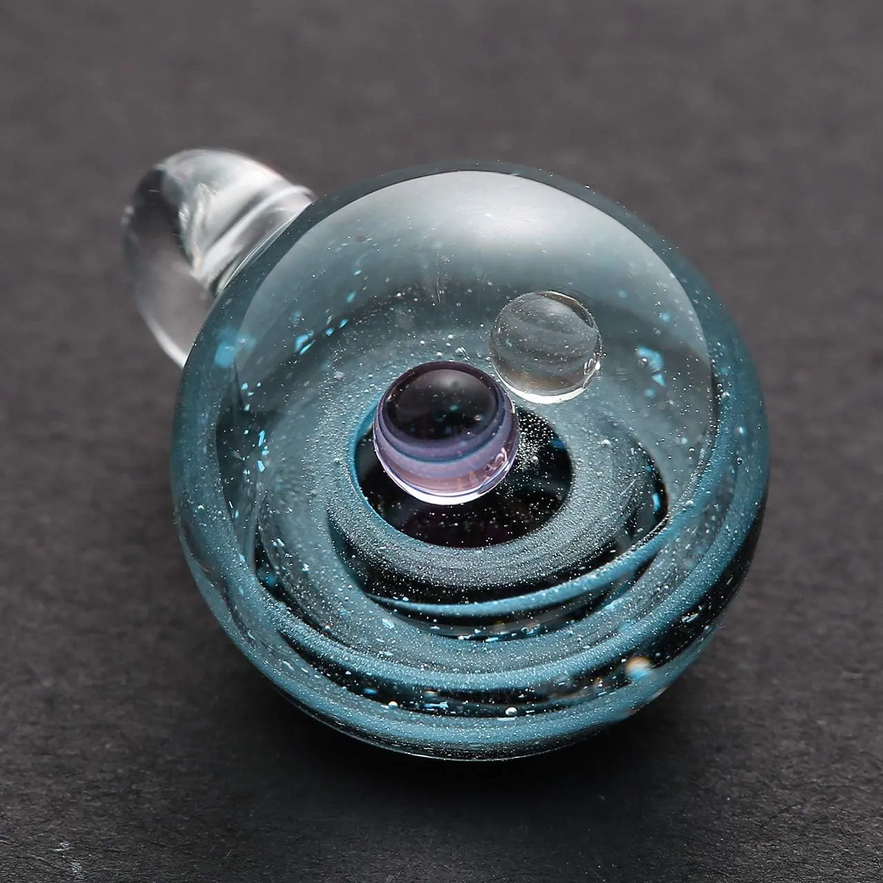 Jovivi Unique Design Glass Universe Ball Necklace Galaxy Planet Pendant Nebula Ribbon Vortex Cosmos Series