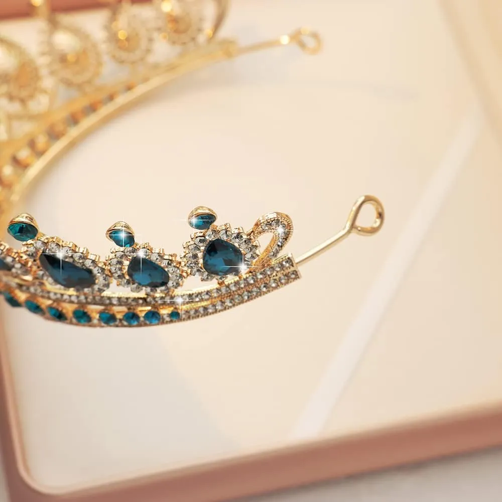 Kamirola Tiaras Princess Crown for Women and Girls Crystal Headbands for Bridal, Princess for Wedding and Party(TR21)
