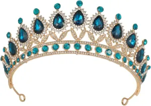 Kamirola Tiaras Princess Crown for Women and Girls Crystal Headbands for Bridal, Princess for Wedding and Party(TR21)