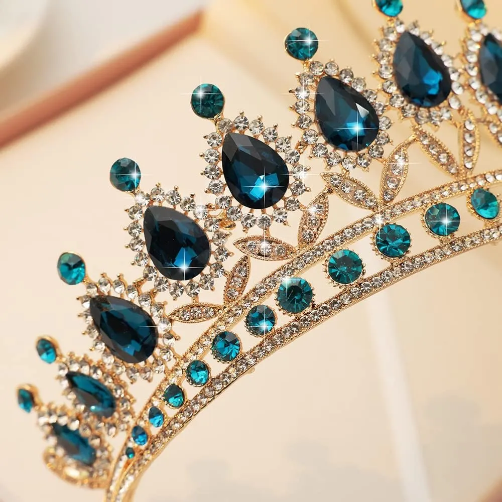 Kamirola Tiaras Princess Crown for Women and Girls Crystal Headbands for Bridal, Princess for Wedding and Party(TR21)