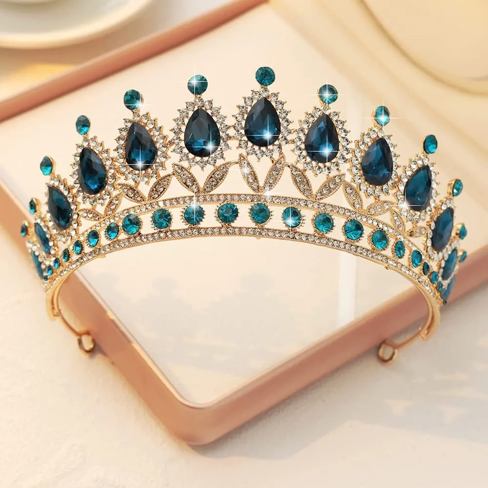 Kamirola Tiaras Princess Crown for Women and Girls Crystal Headbands for Bridal, Princess for Wedding and Party(TR21)