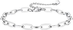 KeyStyle Ankle Bracelets Set for Women, 14k Gold Plated Paperclip Anklets Stainless Steel Paper Clip Chain Layered Anklet Pack Summer Jewelry(2PCS, 3PCS)