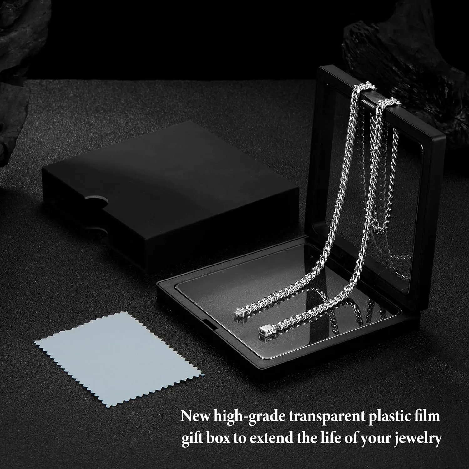 KRZ Silver Cuban Link Chain for Men 5mm Miami Chains for Men Stainless Steel Chains 925 Sterling Silver Necklace for Men and Women Jewelry
