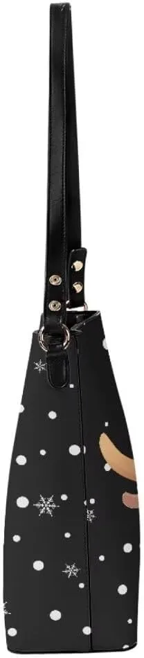 Leather Bucket Bags for Women Trendy Large Tote Bag Hobo Bags Lady Purses and Handbags Travel Cross Body Bag Purses