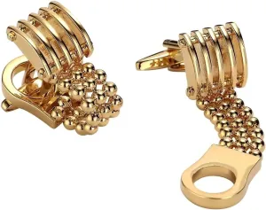 Light Up Cufflinks, Men Cufflinks Gold Stainless Steel Hollow Square for Man Business Wedding
