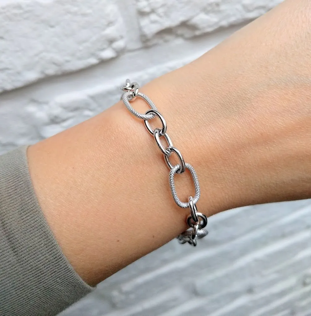 LineArgent - Armband Chains Square