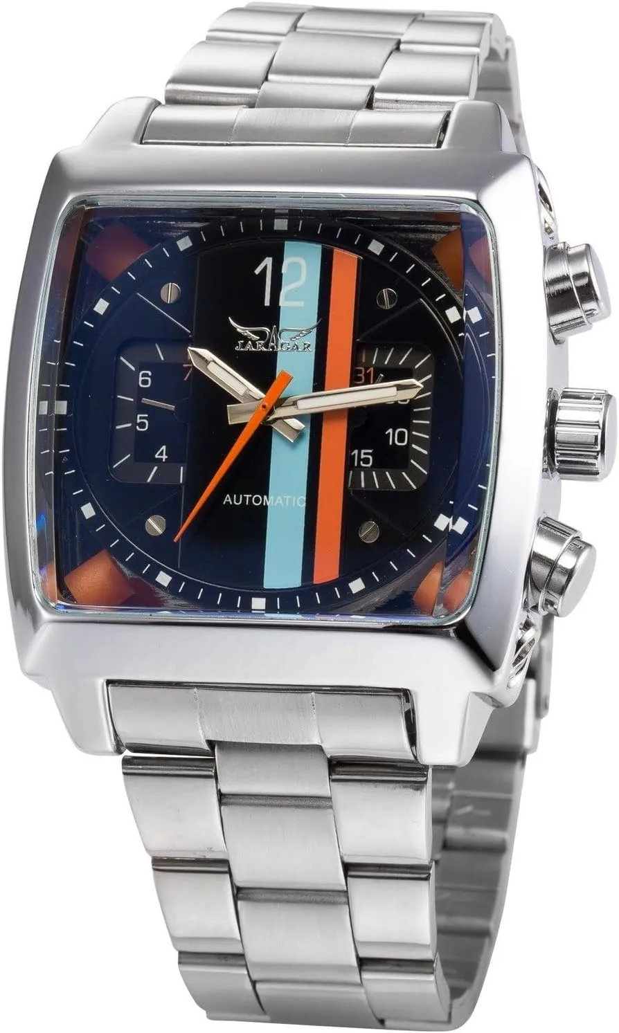 MASTOP Men Fashion Mechanical Wrist Watch Stainless-Steel Strap Strap Unique Design Automatic-self-Wind