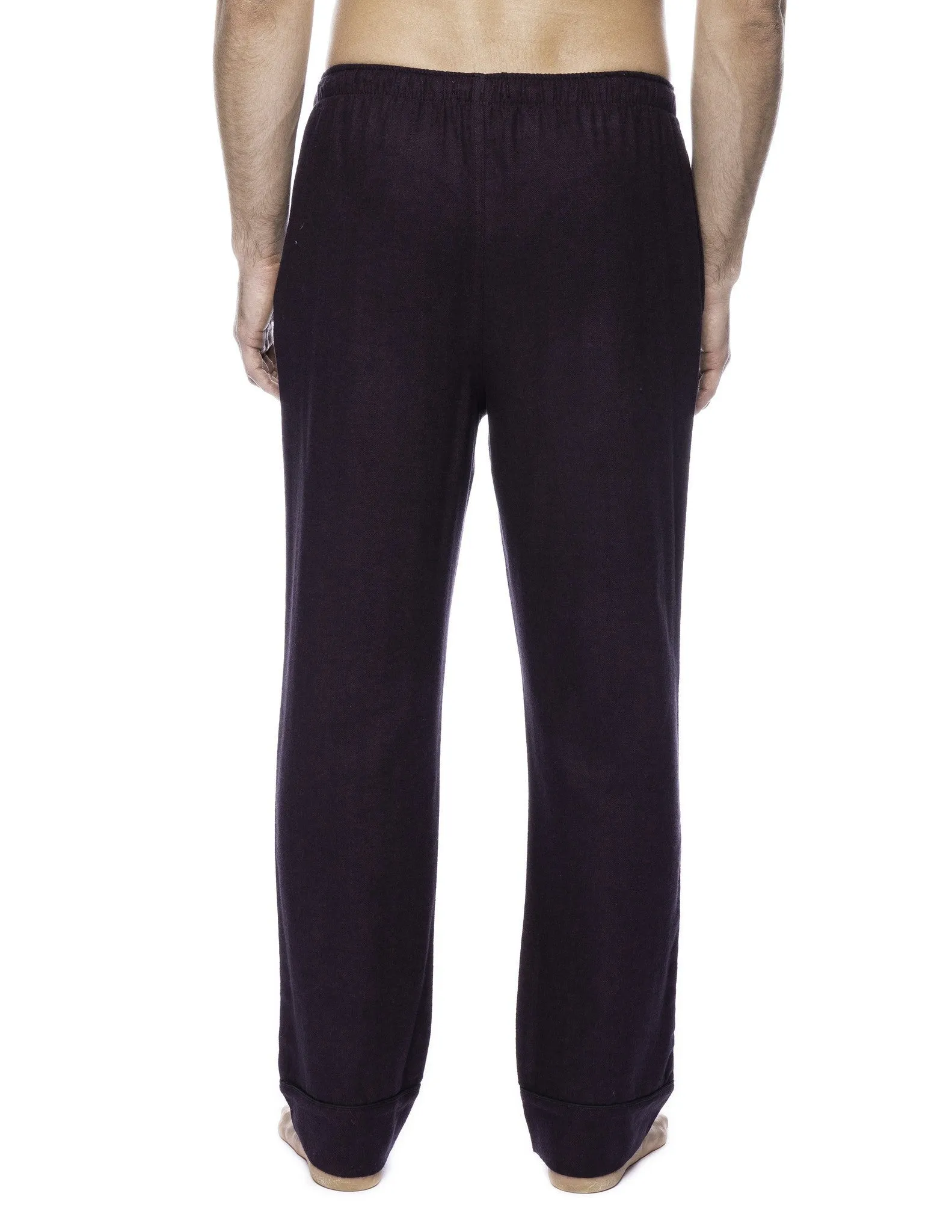 Men's 100% Cotton Flannel Lounge Pants - 2 Pack