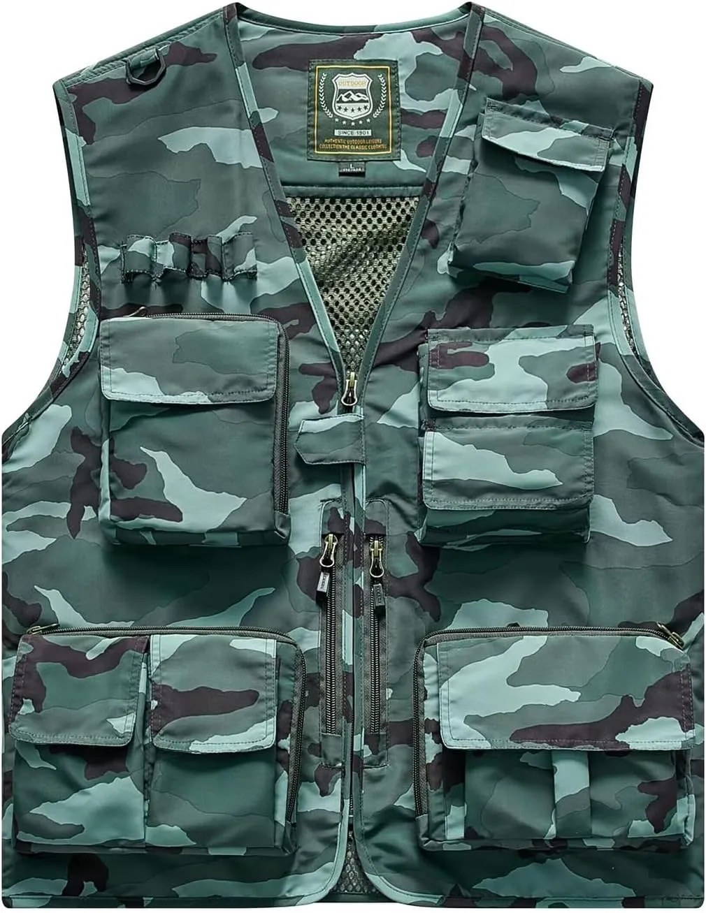 Men's & Youth Outdoor Fishing Vest,Work Safari Travel Photography Vests,Family Matching Hiking Waistcoat,12Years - Adult XXL
