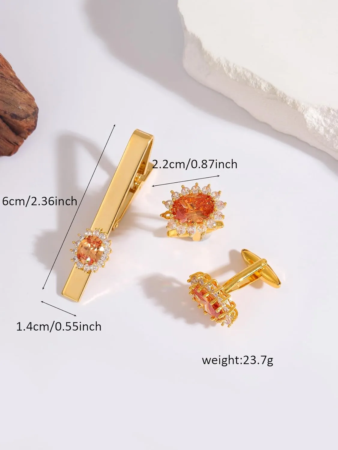 Men's Crystal Cufflinks Set, Circle Cufflinks, Wedding Cufflinks, Bridal Cufflinks