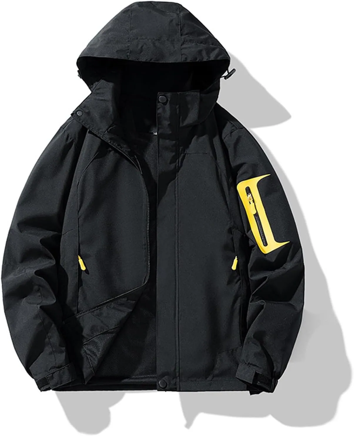 Mens Rain Jacket Lightweight Waterproof Rain Coats Poncho Sun Protective Outdoor Jacket with Hooded