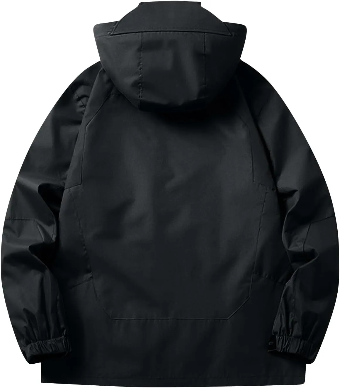 Mens Rain Jacket Lightweight Waterproof Rain Coats Poncho Sun Protective Outdoor Jacket with Hooded