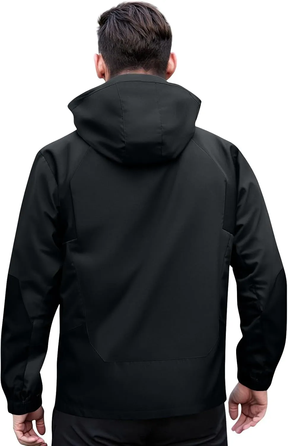 Mens Rain Jacket Lightweight Waterproof Rain Coats Poncho Sun Protective Outdoor Jacket with Hooded
