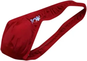 Men's Sexy One Side Underwear Ice Silk Jockstrap Low Waist Thongs G-String Bulge Pouch Briefs Breathable Bikini