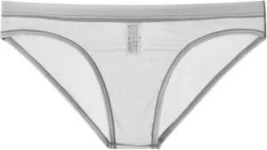 Men's Underwear Sexy Mesh Breathable Briefs See Through Lingerie Low Rise Seamless Panties Summer Cool Underpants Grey