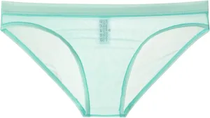 Men's Underwear Sexy Mesh Breathable Briefs See Through Lingerie Low Rise Seamless Panties Summer Cool Underpants Light Blue