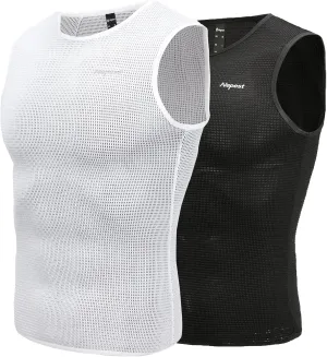 Mens Vests/Short Sleeve Biking Base Layer Mesh Sleeveless Cycling Baselayer Bicycle Ultralight Undershirts
