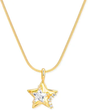 Milan Chiva Gold Heart Pendant Necklaces for Women 14K Plated Dainty Gemstone Statement Chains Jewelry