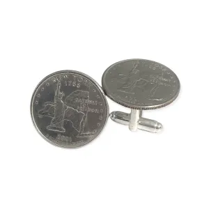 New York State Quarter Cufflinks