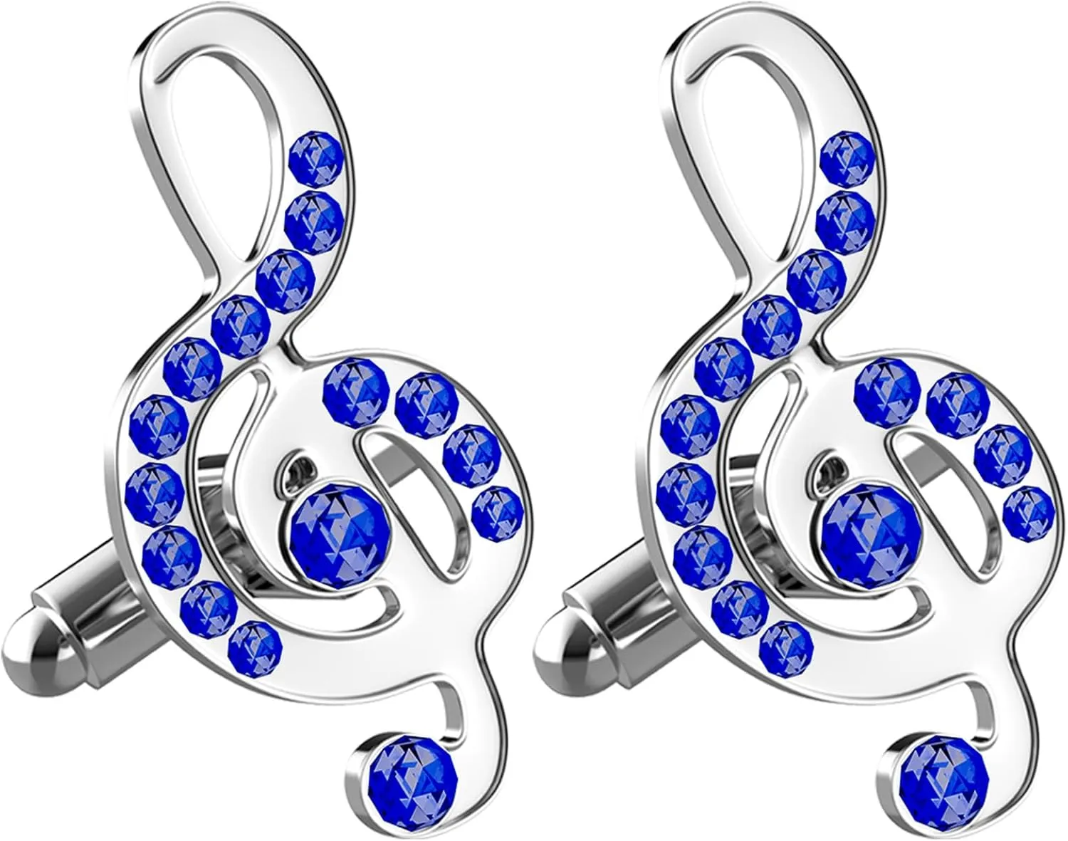 Note Cufflinks, Men's Cufflinks, Music Cufflink Set, for Wedding, Formal Occasions, Business, and Overall Smooth Shirts. (Purple)