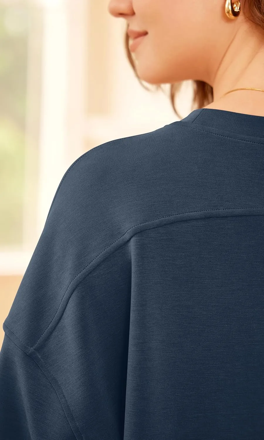 ODODOS Modal Soft Short Sleeve T-Shirts for Women Oversized Crew Neck Tee Relaxed Pullover Tops
