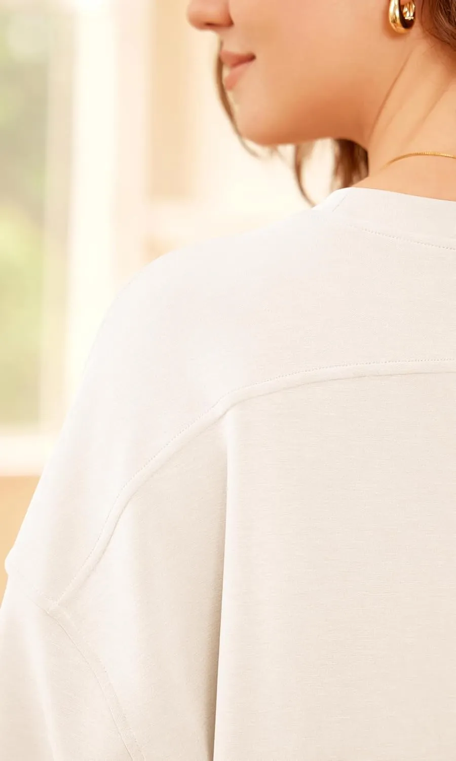 ODODOS Modal Soft Short Sleeve T-Shirts for Women Oversized Crew Neck Tee Relaxed Pullover Tops