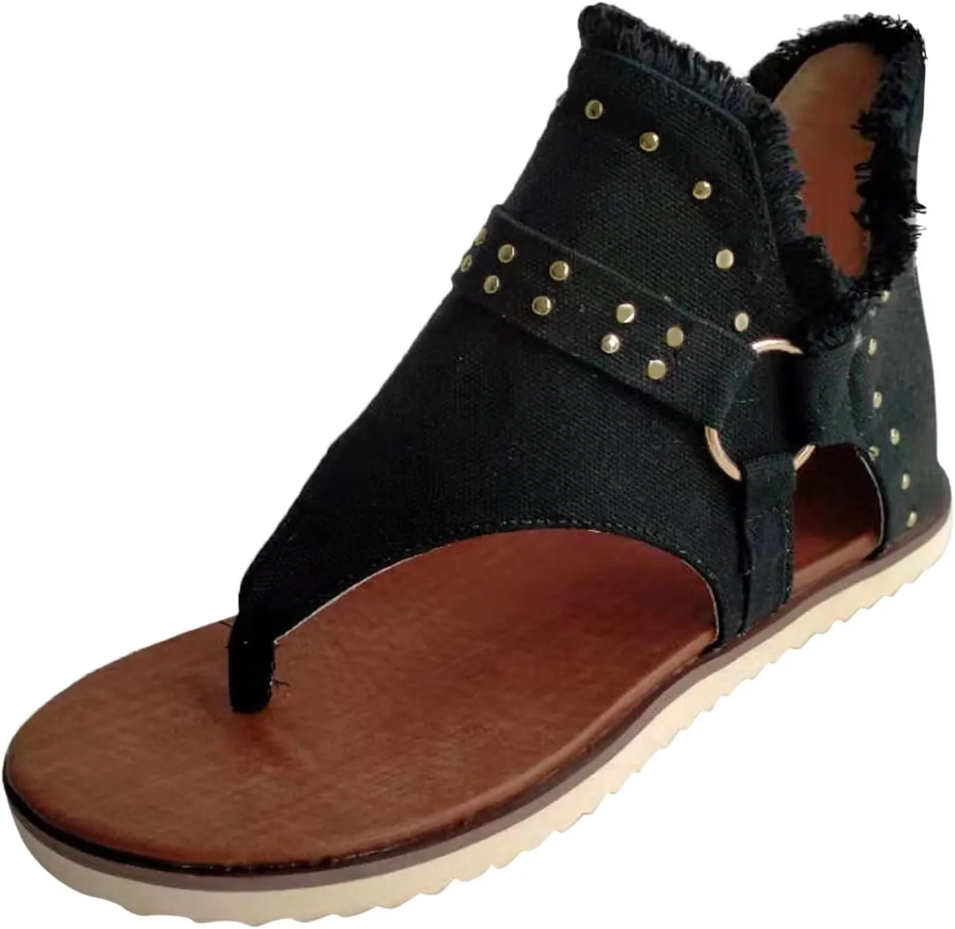 Orthopedic Sandals for Women Arch Support Recovery Flip Flops Casual Sandals for Women 2024 Trendy Heel Orthopedic Slides Women's Brown Comfortable Sandals Chunky Heel Sandals Womens Braided Sandals