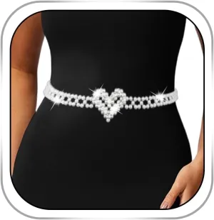Pearl Body Chain Rhinestone Waist Chain Belt Waist Chain Belly Body Chain Dress Summer Beach Body Accessories for Women