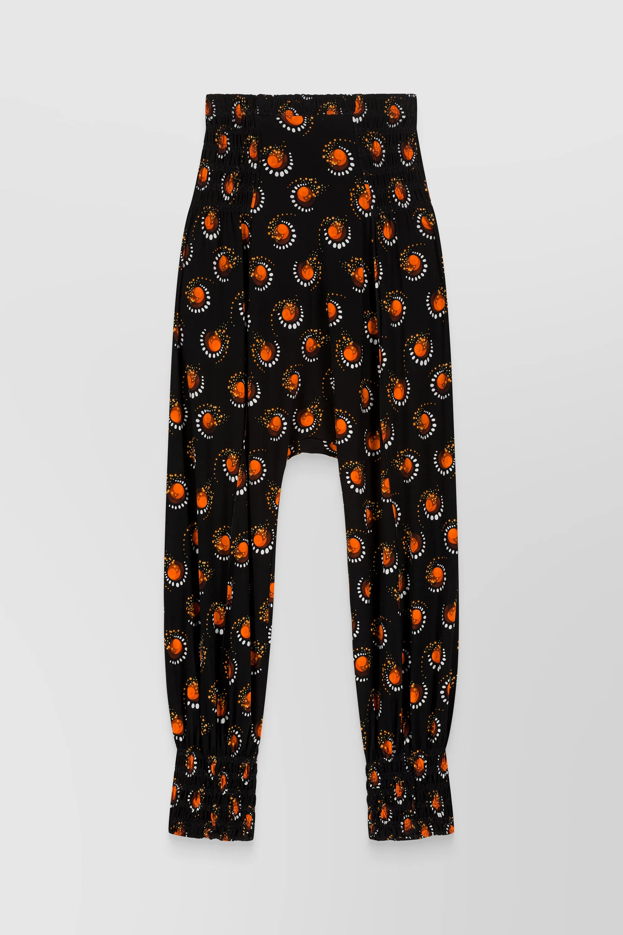 Printed jersey sarouel pants