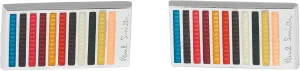 PS Paul Smith Men's 'Artist Stripe' Cufflinks, Multicolor, One Size