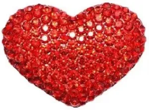 Red Heart Love Brooch Lapel Pin Cubic Zirconia Classic for Party Dance Wedding Banquet for Women Ladies Girls Rhinestone Dress Suit Bouquet Corsage Accessories Jewelry Decor