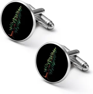 Redwood Tree Novelty Cufflinks Shirt Cuff Links Accessories Business Wedding Jewelry