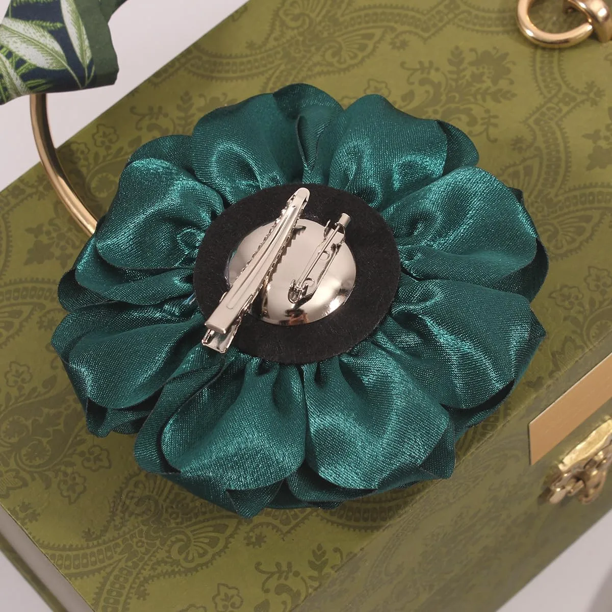 Rose Flower Brooch and Pin | Elegant Hair Clip and Accessory for Women's Dress