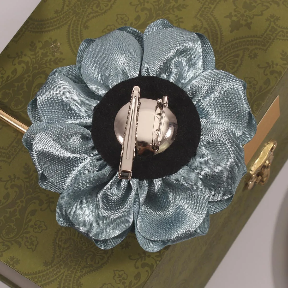Rose Flower Brooch and Pin | Elegant Hair Clip and Accessory for Women's Dress