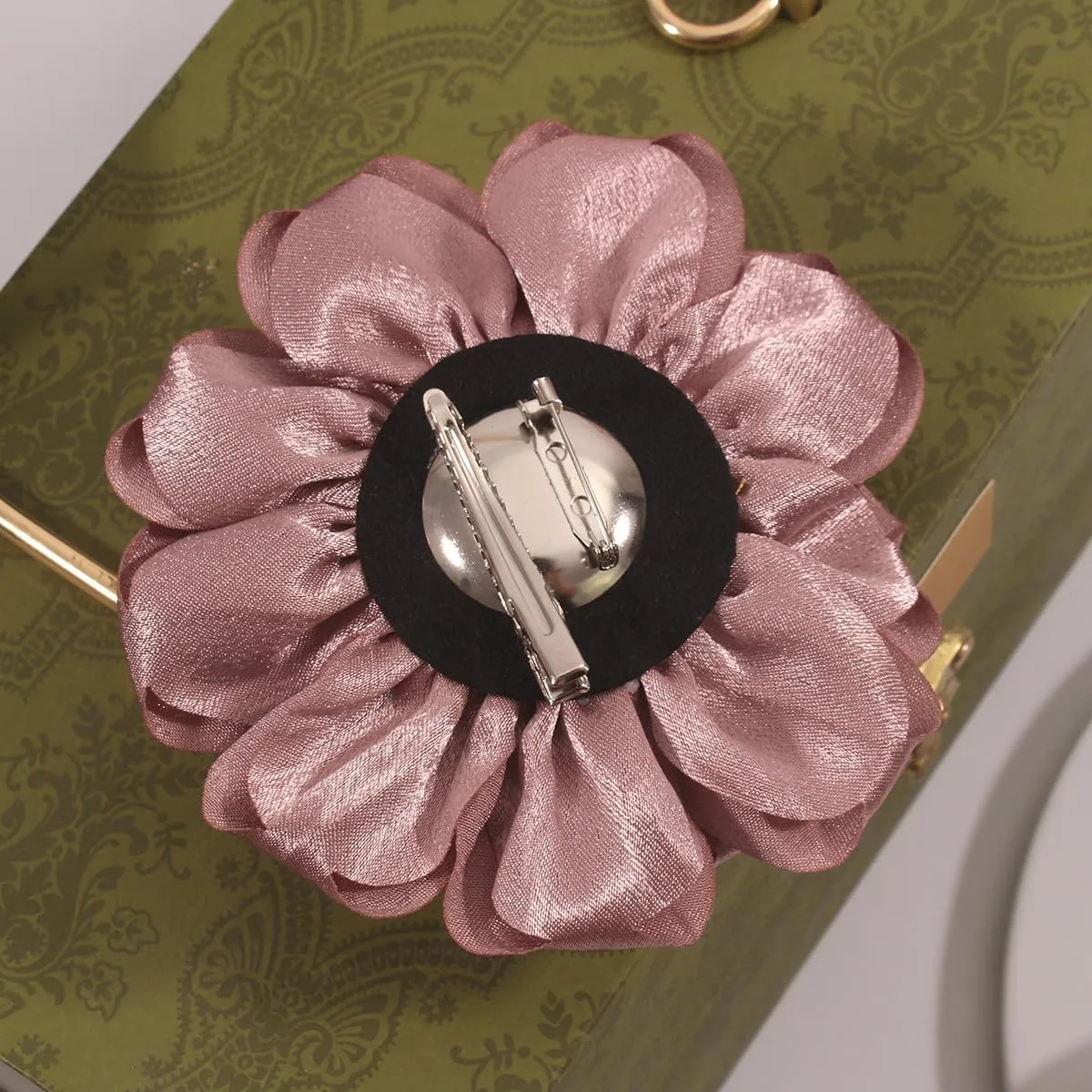 Rose Flower Brooch and Pin | Elegant Hair Clip and Accessory for Women's Dress