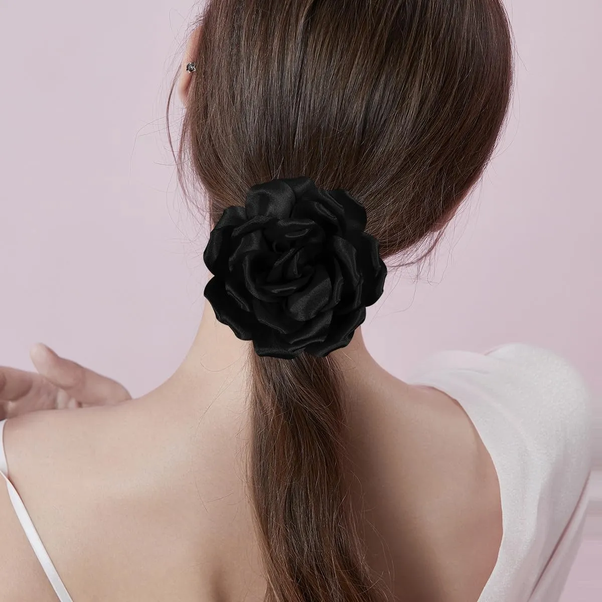 Rose Flower Brooch and Pin | Elegant Hair Clip and Accessory for Women's Dress