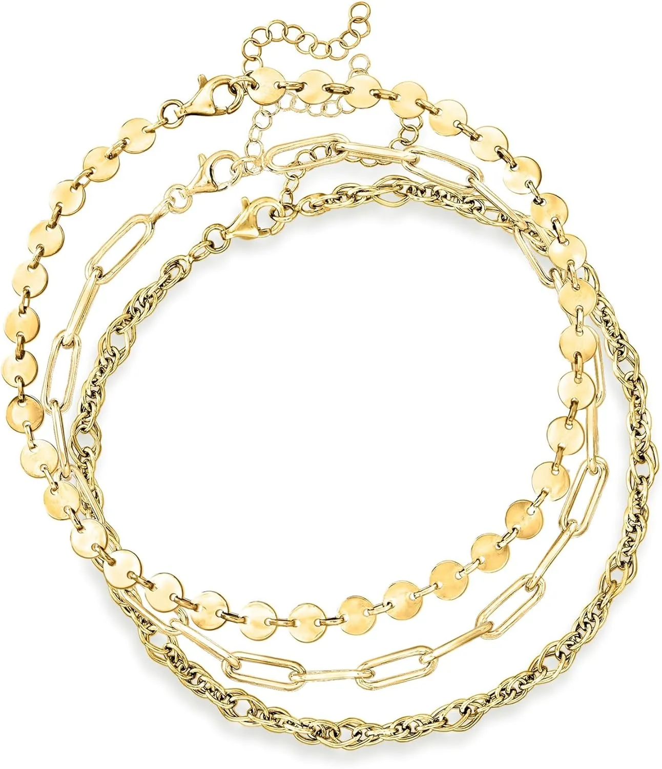 Ross-Simons Three Anklets Set